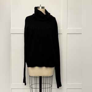PAIGE Black Cowl Neck Sweater